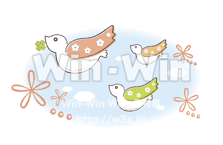 鳥のCG・イラスト素材 W-019291