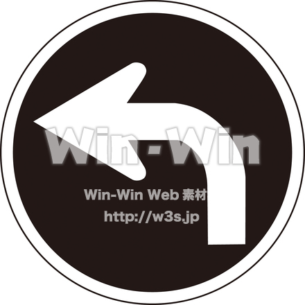 (311-B)指定方向外進行禁止のシルエット素材 W-018944