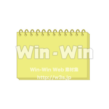 ノートふうメモのCG・イラスト素材 W-018893