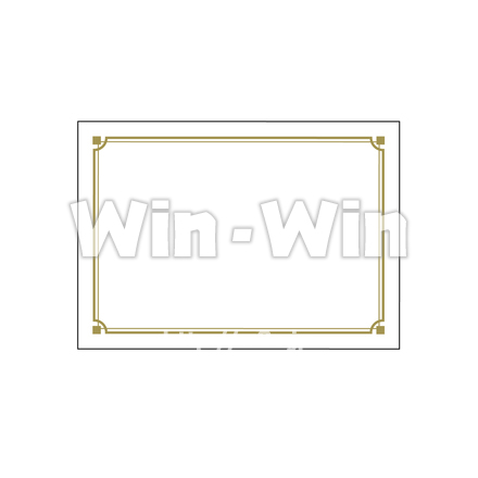 表彰状のCG・イラスト素材 W-019191