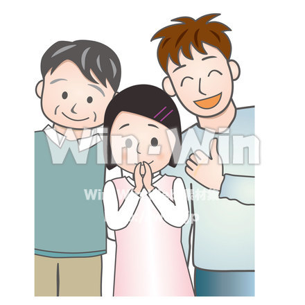 老若男女のCG・イラスト素材 W-019703