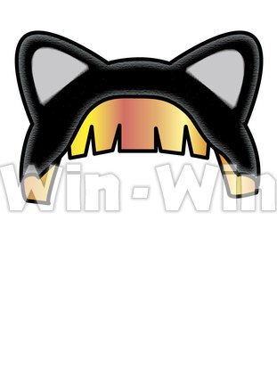 鬼の髪と被り物　がんぐろ鬼のCG・イラスト素材 W-019397