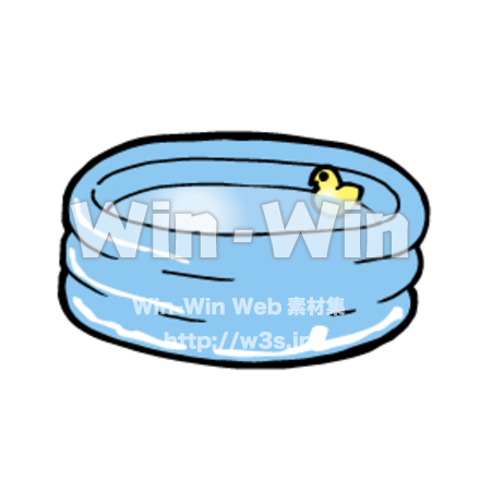 ビニールプールのCG・イラスト素材 W-019164