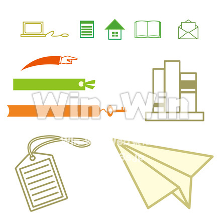 アイコンセットのCG・イラスト素材 W-018888