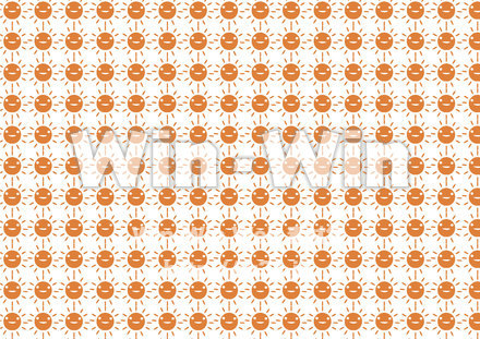 ニコニコお日さま 背景パターンのCG・イラスト素材 W-019064