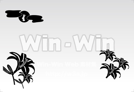 ９月　カレンダーのシルエット素材 W-018591