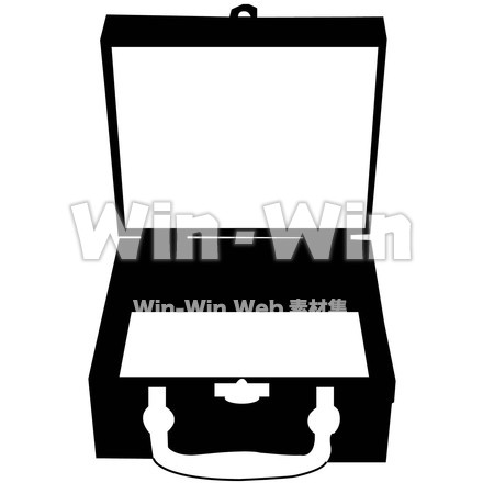 トランクのシルエット素材 W-018704