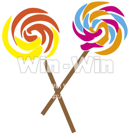 バレンタイン　キャンディーのCG・イラスト素材 W-018359