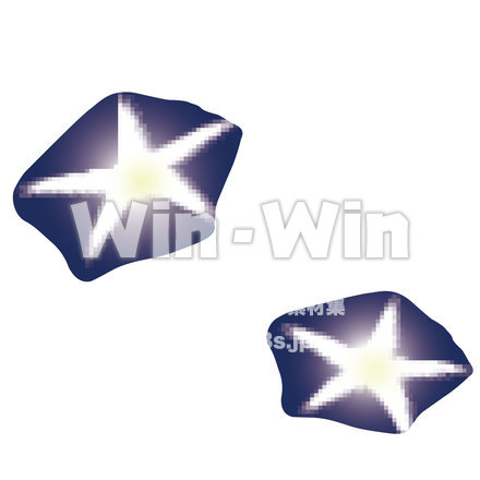 朝顔（大）のCG・イラスト素材 W-019210