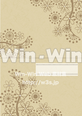 wedding招待状テンプレート（表）のCG・イラスト素材 W-018717