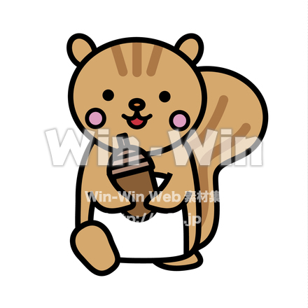 りすのCG・イラスト素材 W-019762