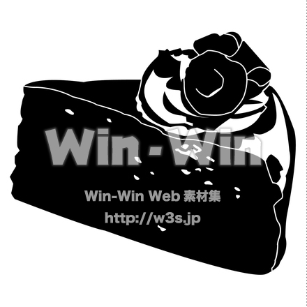 ケーキのシルエット素材 W-018288