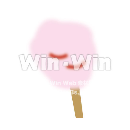 綿菓子のCG・イラスト素材 W-019907