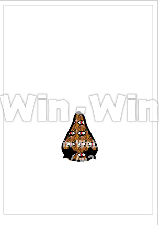 節分用　お面　鼻　のCG・イラスト素材 W-019596