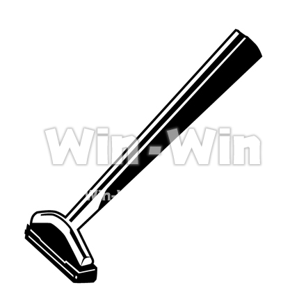 カミソリのシルエット素材 W-018123