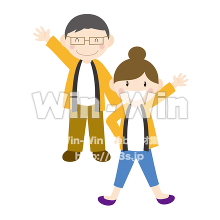 なかはらっぱ祭り　係員のCG・イラスト素材 W-019884