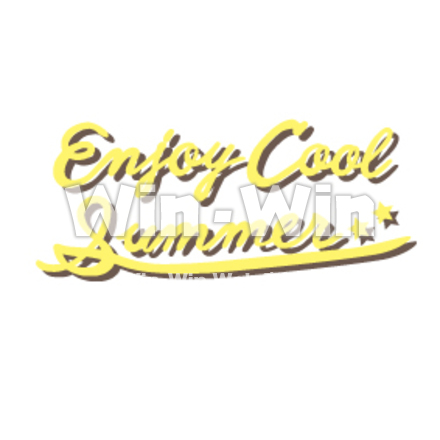 enjoy　cool　summerのCG・イラスト素材 W-019163
