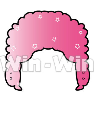 髪（鬼のお面用）のCG・イラスト素材 W-019468