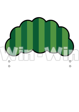 鬼のお面_髪のCG・イラスト素材 W-019562