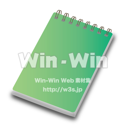 メモ帳のCG・イラスト素材 W-018413