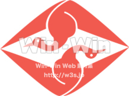 鶴菱文様のCG・イラスト素材 W-018790