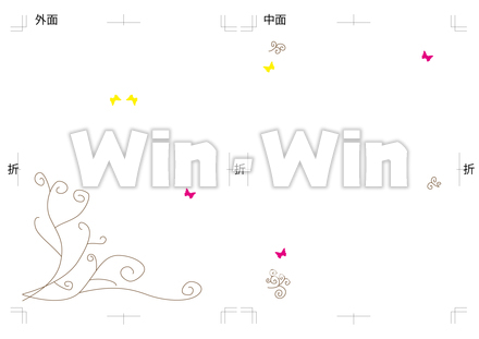 結婚式　招待状のCG・イラスト素材 W-018667