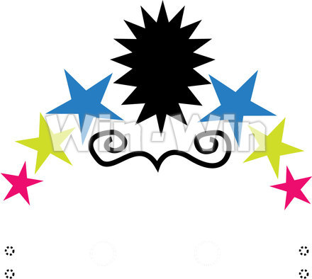 鬼のお面＿髪のCG・イラスト素材 W-019588