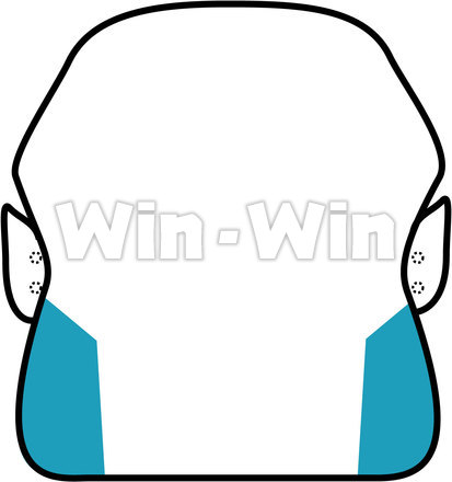 鬼のお面＿輪郭のCG・イラスト素材 W-019584