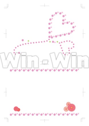 ウエディング招待状のCG・イラスト素材 W-018686