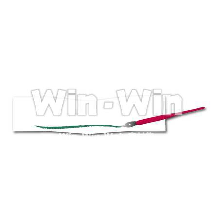 ペン付枠のCG・イラスト素材 W-018969