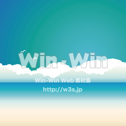 リゾート・ビーチのCG・イラスト素材 W-019920