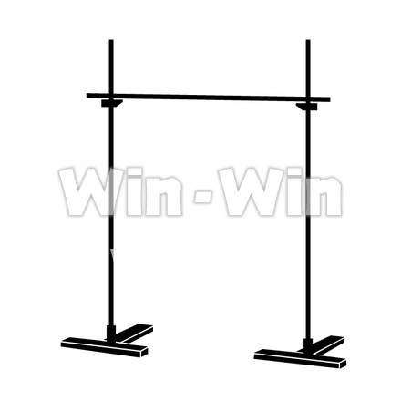 高飛び用品のシルエット素材 W-018129