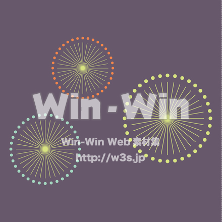 花火のCG・イラスト素材 W-019159
