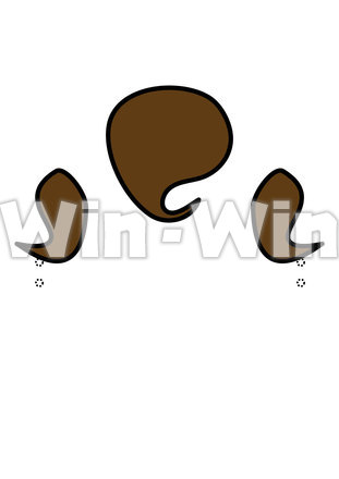 お面用鬼の髪のCG・イラスト素材 W-019542