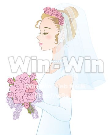 花嫁さんのCG・イラスト素材 W-018554