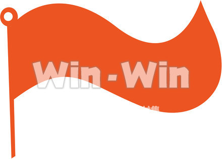 応援旗のCG・イラスト素材 W-019670