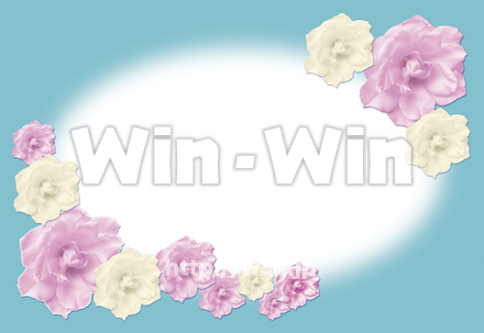 バラのカードの写真素材 W-018459