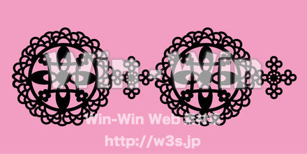 円レース素材のCG・イラスト素材 W-018555