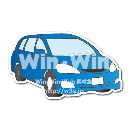 車のイラストのCG・イラスト素材 W-018973