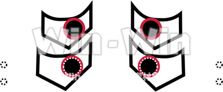 鬼のお面＿目のCG・イラスト素材 W-019587