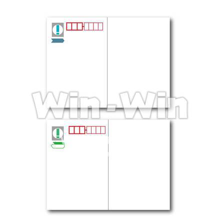 往復はがきのCG・イラスト素材 W-018972