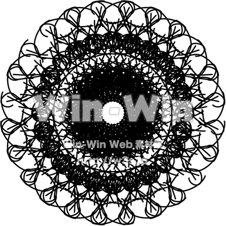 レース（丸）のCG・イラスト素材 W-018620