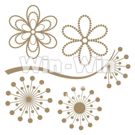 花のアイコンのCG・イラスト素材 W-018683