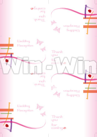 結婚式席札のCG・イラスト素材 W-018804