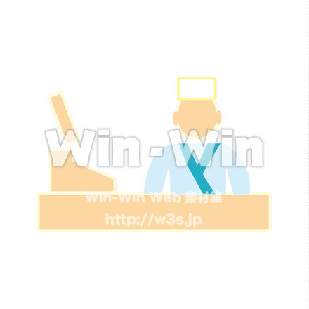 いらっしゃいませ！のCG・イラスト素材 W-019826