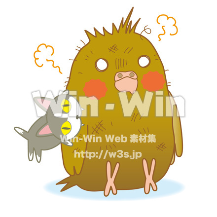 こんがりオカメのCG・イラスト素材 W-019122