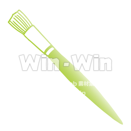 平筆のCG・イラスト素材 W-019640