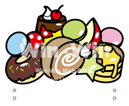 お面の髪型のCG・イラスト素材 W-019482