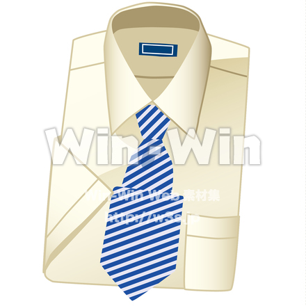 ワイシャツのCG・イラスト素材 W-018437