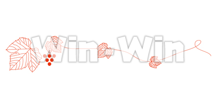 葡萄の蔓　その1のシルエット素材 W-018662